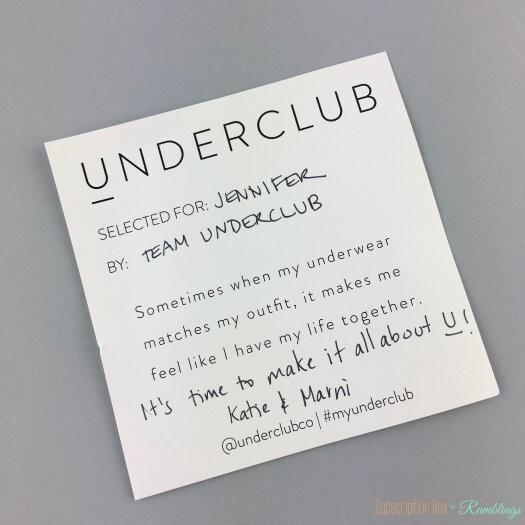 Underclub Review - April 2017