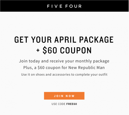 Read more about the article Five Four Club Coupon Code – April Box + FREE $60 Coupon