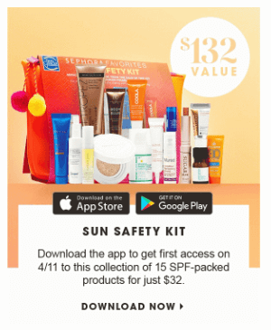Sephora Favorites - New Kits + Coupon Codes + Sun Safety Kit Reminder