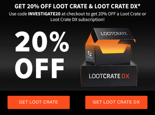 Read more about the article Loot Crate Coupon Code – Save 20% Off All Subscriptions!