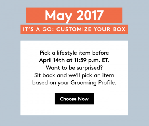 Birchbox Man Sample Choice Time - May 2017