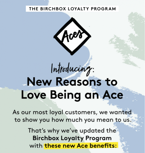 Birchbox ACES Loyalty Point System Update