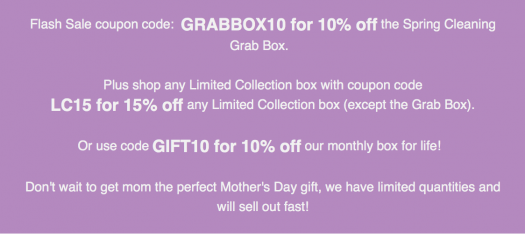 Mommy Mailbox Spring Cleaning Grab Box - Flash Sale!