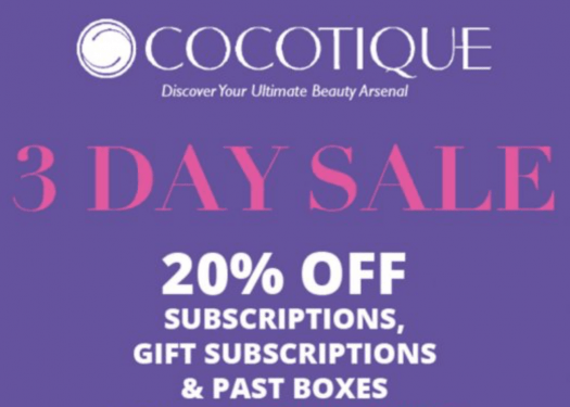 COCOTIQUE Coupon Code - Save 20% Off Subscriptions