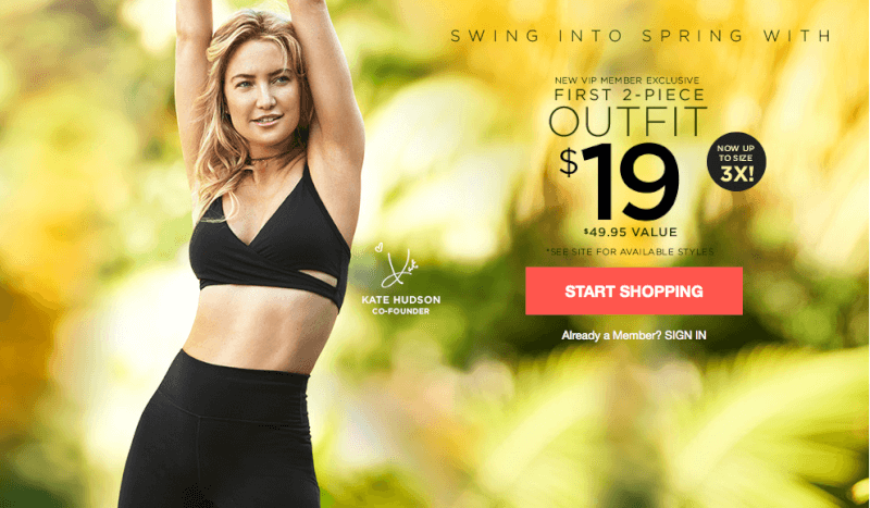 Fabletics First Outfit for $19 – It’s Back!