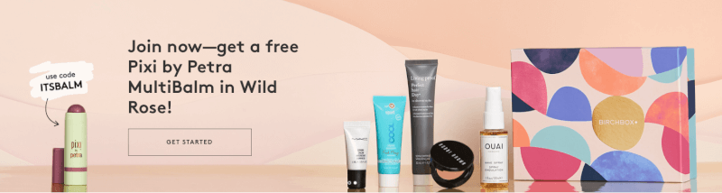 Birchbox Coupon - FREE full-size Pixi by Petra MultiBalm in Wild Rose with New Subscription