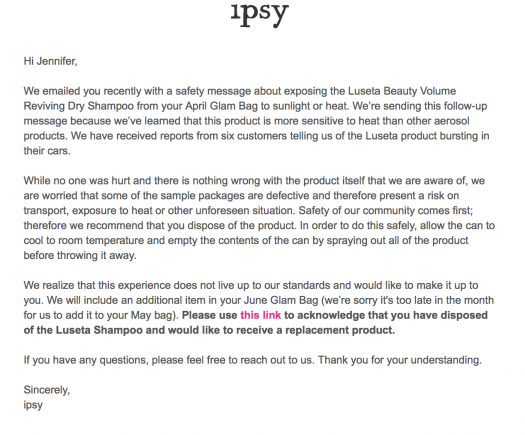 ipsy Luseta Beauty Volume Reviving Dry Shampoo Update!