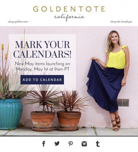 May 2017 Golden Tote - On May 1st at 12pm EST