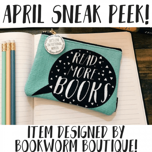 Every box this month will have a special item designed by the lovely Bookworm Boutique! This item is 100% exclusive, and you can’t find it anywhere else. The item is not pictured above. It’s a brand new item that we’ve received a lot of requests for! What will it be? You’ll have to subscribe to find out! Trust us, it’s absolutely adorable!