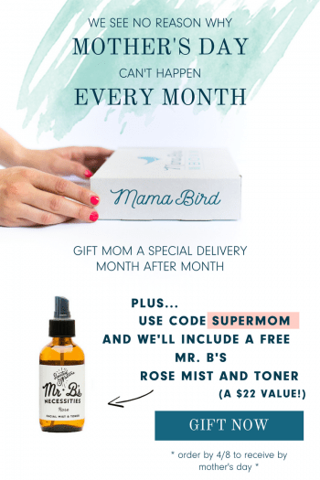 Read more about the article Mama Bird Box – Free Mother’s Day Gift in First Box