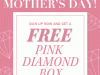 GLOSSYBOX Coupon Code – FREE Pink Diamond Mother’s Day Box with 6 or 12-Month Subscription!