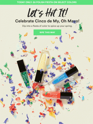 Read more about the article Julep $5 polish for Cinco de Mayo