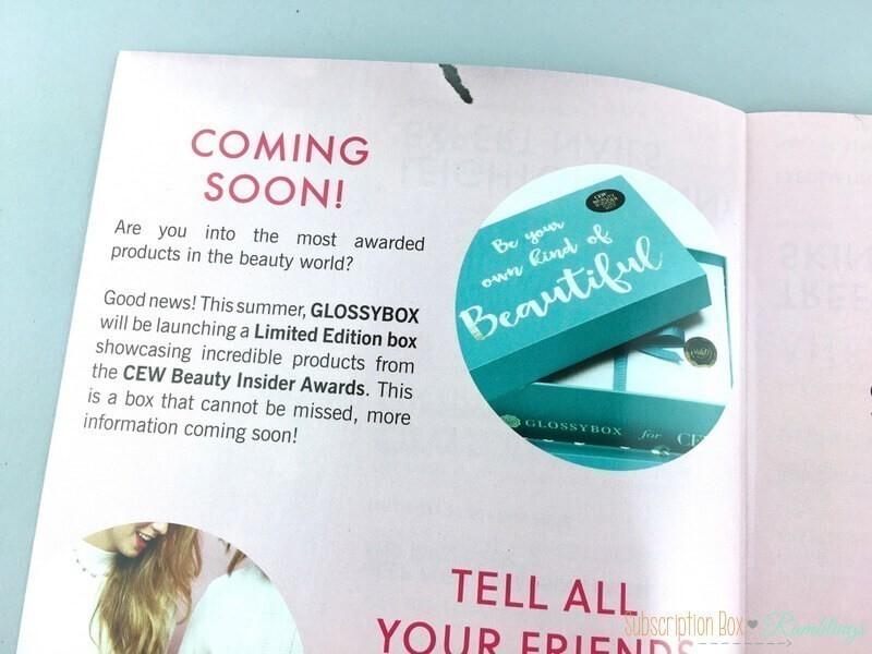 Read more about the article GLOSSYBOX for CEW Limited Edition Box – Coming Soon!