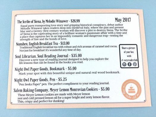 Cozy Reader Club Subscription Review + Coupon Code - May 2017