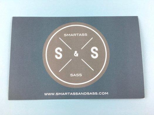 Smartass & Sass Subscription Review - May 2017