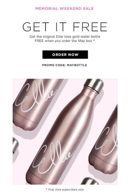 Ellie Coupon Code – Free Water Bottle with New Subscription!