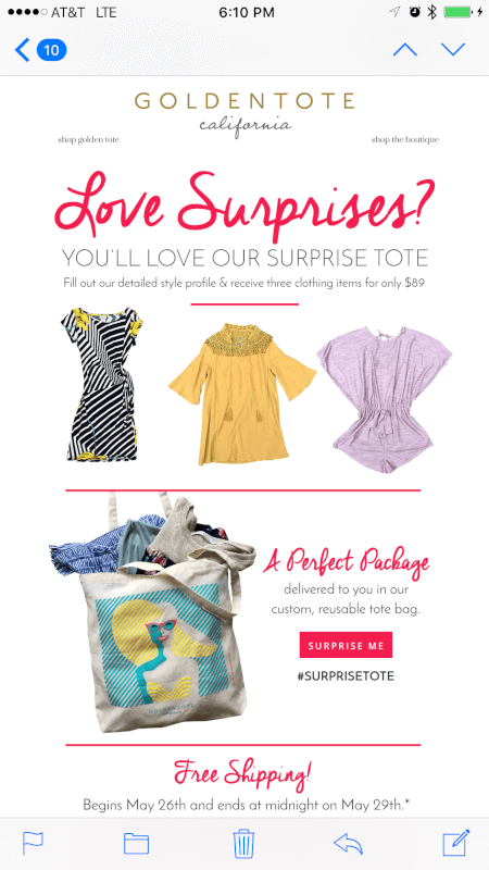 Read more about the article Golden Tote Surprise Tote – On Sale Now!