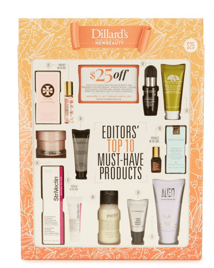 Dillard’s New Beauty Editors’ Top 10 Must Have Products Box - On Sale Now!