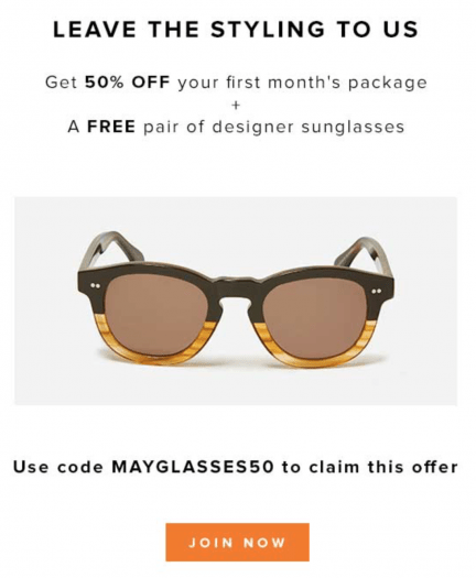 Five Four Club Coupon Code – 50% off First Month + Free Sunglasses!