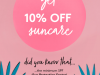 Birchbox Sale – 10% Off Suncare!