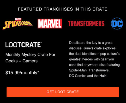 Loot Crate June 2017 (Additional) Theme Spoilers + Coupon Code!