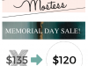 Mostess Memorial Day Sale – $15 Off