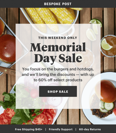 Read more about the article Bespoke Post Memorial Day Sale – Save Up to 60% Off + 25% Off First Box Coupon Code