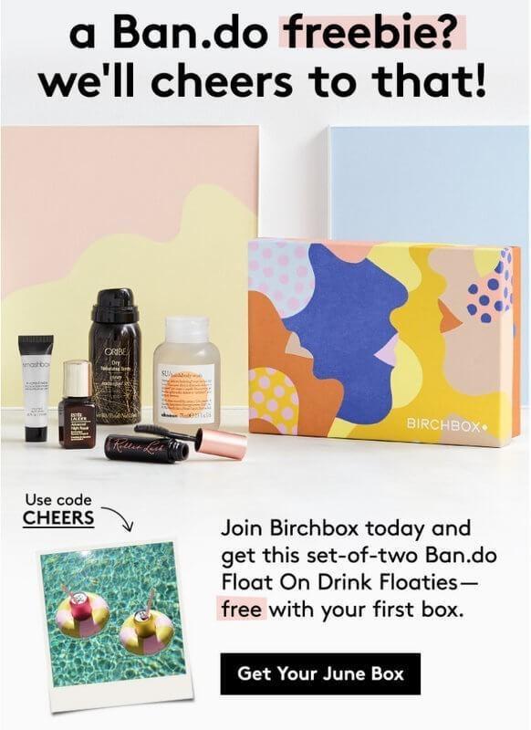 Birchbox Coupon – FREE Ban.do Float On Drink Floaties with New Subscription