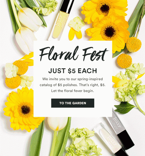 Julep Floral Fest Sale – $5 Polishes!