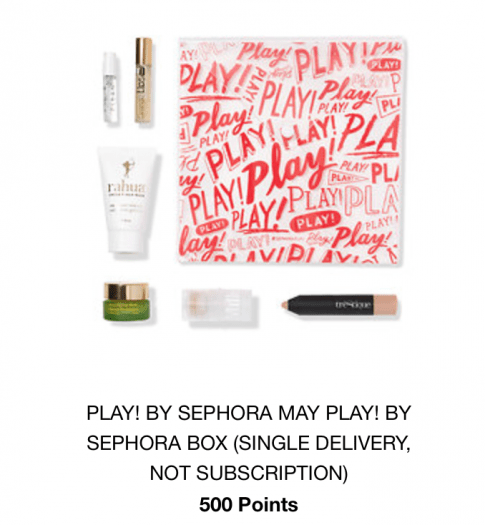 Sephora Play! May 2017 Box - Now a 500 Point Reward at Sephora!