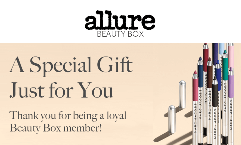 Read more about the article Allure Beauty Box Subscribers – Watch Your Mailbox for a FREE Gift!