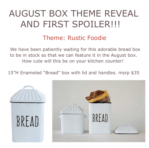 Third & Main Subscription Box August 2017 Spoilers!