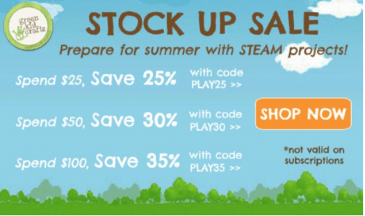 Read more about the article Green Kid Crafts Stock Up & Save Sale + July 2017 Sneak Peek!