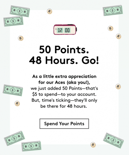 Birchbox ACES - 50 Points Added to Accounts!