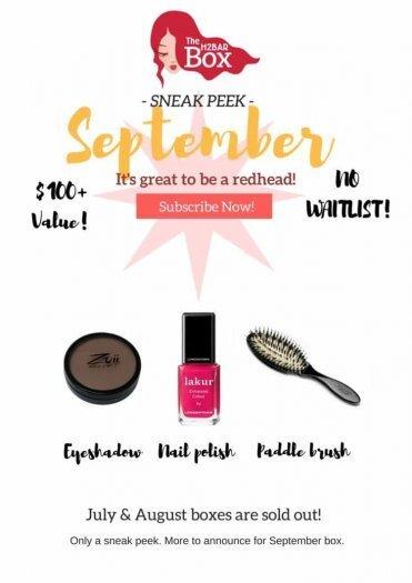 September 2017 How to Be A Redhead Box Spoilers