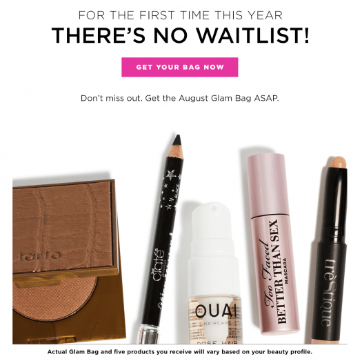 ipsy - No Waitlist (Extended) + August 2017 ipsy Possible Bag Spoiler + Sample Choice!