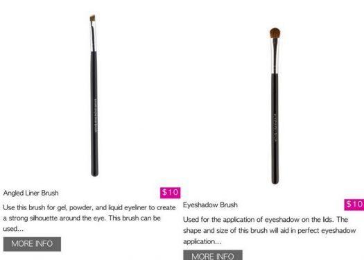 Every charmer will receive either a Bodyography Duo Brush Set ($20) or a bareMinerals Perfecting Face Brush ($28)