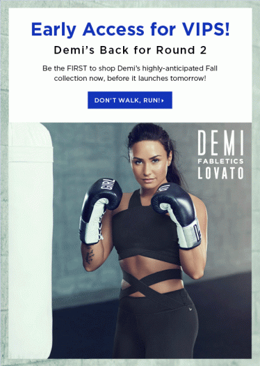 Demi Lovato for Fabletics Fall Collection – Now Available for Members!