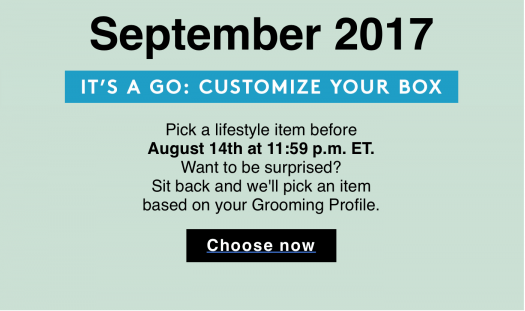Read more about the article Birchbox Man Sample Choice Time – September 2017