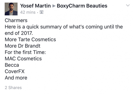 BOXYCHARM Brand Spoilers - September, October, November & December 2017!