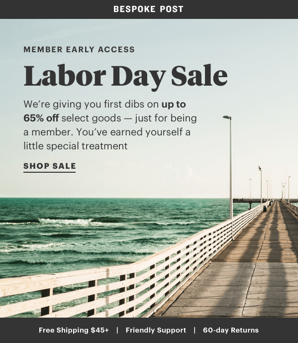 Bespoke Post Labor Day Sale + 25% Off Subscription Coupon Code