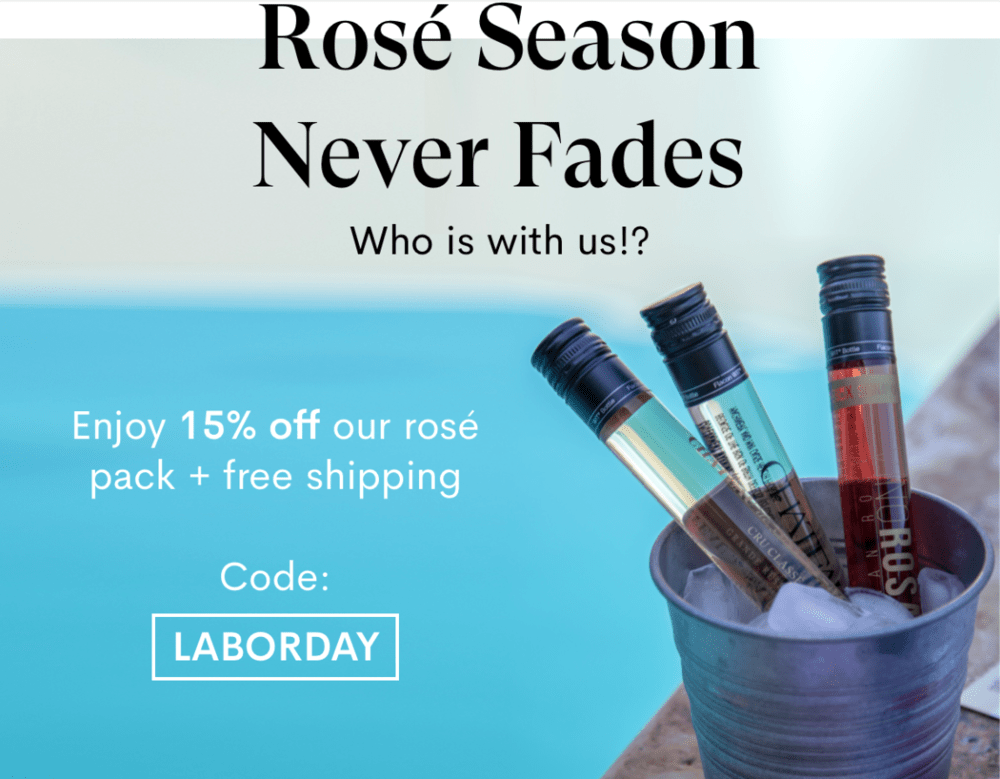 Read more about the article Vinebox Limited Edition Rosé Pack – Save 15% Off for Labor Day!