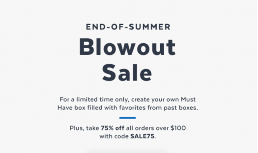 POPSUGAR End of Summer Blowout Sale - Save 75%!
