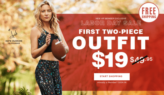 Read more about the article Fabletics Labor Day Sale – First Outfit for $19 or 2 for $24 Leggings!