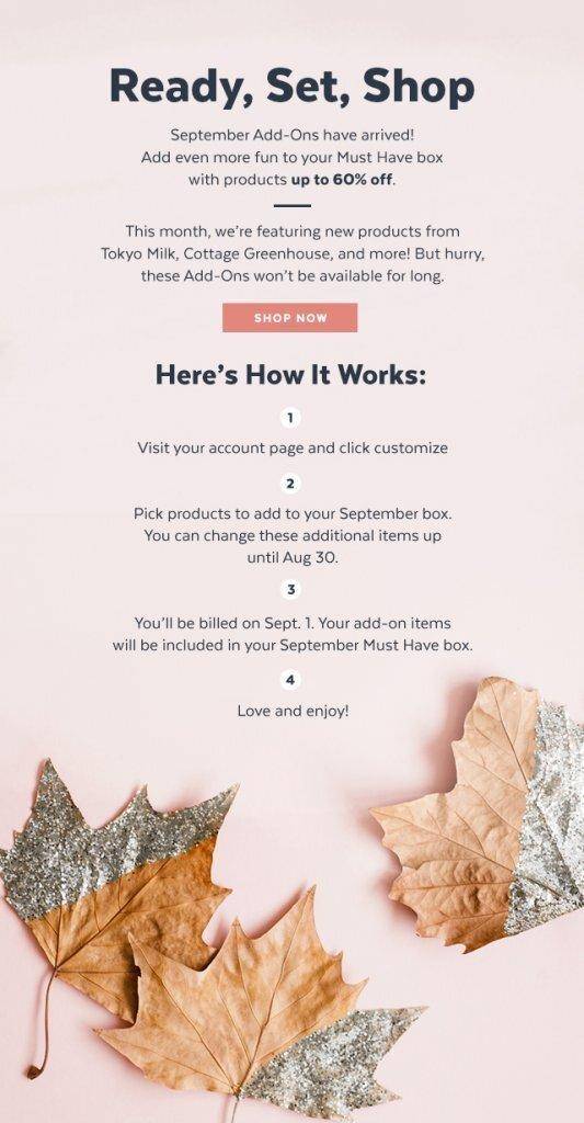 POPSUGAR Must Have September 2017 Add-Ons - Now Open!