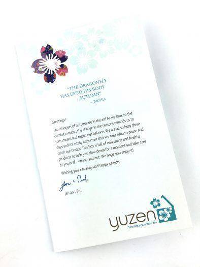 Yuzen Review - Fall 2017