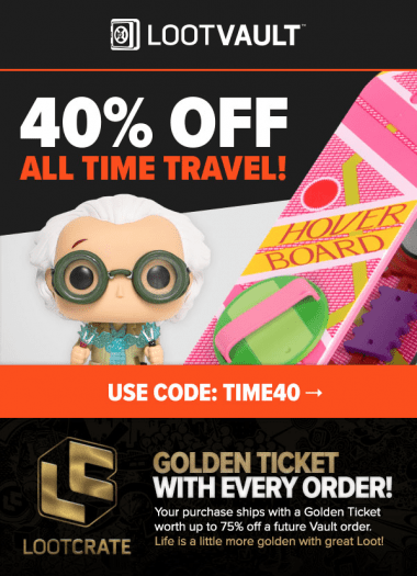 Loot Vault Sale - 40% Off All Time Travel!