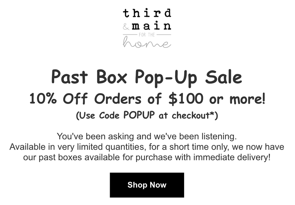 Read more about the article Third & Main Past Box Sale + Coupon Code!