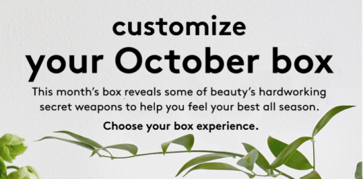 Read more about the article Birchbox October 2017 Sample Choice Time + Coupon Code