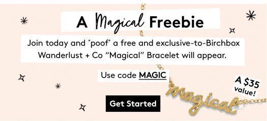 Read more about the article Birchbox Coupon – Free Wanderlust + Co Magical Bracelet with New Subscriptions